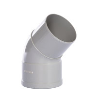 Pvc hwa bocht 45°, inwendig lijm x verjongd spie