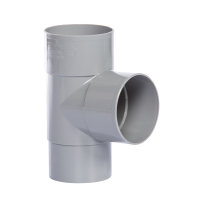 Pvc hwa T-stuk 87°, 2x inwendig lijm, 1x verjongd spie