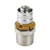 Uponor draad koppeling, S-Press, messing vertind, pers x buitendraad, Kiwa, 50 mm x 1½" 