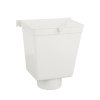 Wavin hwa vergaarbak, pvc, model II, uitwendig spie, wit, 80 mm 