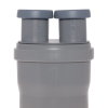 Airfit inzet-verloopring, pp, spie/2x manchet, grijs, 110 x 40 x 40 mm