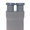 Airfit inzet-verloopring, pp, spie/2x manchet, grijs, 110 x 40 x 40 mm