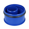 Airfit Innen-Reduzierring, PP, exzentrisch, reduziertes Spitzende/2x Manschette, blau, 110 x 50 mm 