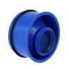 Airfit Innen-Reduzierring, PP, exzentrisch, reduziertes Spitzende/2x Manschette, blau, 110 x 50 mm 