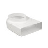Nedco overgangsstuk voor keukenventilatie, pvc, mof x spie, haaks, Ø 150 mm / 204 x 60 mm, v 