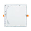 Adurolight® Premium Quality Line platte led downlight, vierkant, Ken, wit, 18 W, 3000 K 
