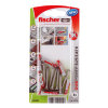 Fischer plug, type DuoPower, 5 x 25 mm, met spaanplaatschroef 4,0 x 30 mm, a2 rvs, blister à 8 st 