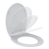 Wisa closetzitting, type Star S, 37,4 x 44 cm, deksel, rvs scharnier, montage boven, softclose, wit 