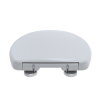 Wisa closetzitting, type Star S, 37,4 x 44 cm, deksel, rvs scharnier, montage boven, softclose, wit 