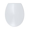 Wisa closetzitting, type Star S, 37,4 x 44 cm, deksel, rvs scharnier, montage boven, softclose, wit 