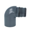 VDL Swing Schwenkbarer Bogen 90°, PVC-U, Klebemuffe x Außengewinde, 10 bar, SWDR 32, 32 mm 