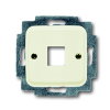 ABB Busch-Jaeger centraalplaat, voor Modular Jack, SI, 1-voudig, crème 