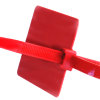 SapiSelco Kabelbinder mit Markierungsetikett, 83 x 51 mm, rot, l = 280 mm, b = 7,5 mm, 50 Stück 