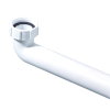 McAlpine bocht, ruimtebesparend, pp, wit, 1½" x 40 mm 