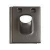Ubbink dakdoorvoerpan, Stonewold, hdpe, 131 mm, 1-pans, zwart, dakhelling 25 - 45° 