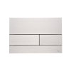 TECEsquare ll bedieningspaneel voor duospoeltechniek, metaal, 2-knops, geborsteld rvs 