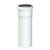 CoxDENS PPs rookgas/lucht afvoerpijp, enkelwandig, 80 mm, l = 250 mm, wit 