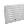 Nedco inspectierooster met slot, staal, 400 x 300 mm, wit 