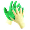 Werkhandschoenen, Dipper, katoen/polyester met latex palmcoating, geel/groen, CE Cat. 2, mt 10 