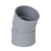 Nicoll bocht 20°, pvc, 2x inwendig lijm, grijs, 50 mm 