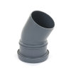 Pipelife Topfit pp bocht 30°, manchet x spie, grijs, KOMO, 75 mm 