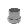 Pipelife eindstuk met schroefdeksel, pvc, 1x uitwendig lijm, grijs, KOMO, 75 mm 
