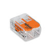 Wago verbindingsklem, compact, hersluitbaar, transp., type 221-412, 2x 0,2-4 mm², doos à 100 stuks 