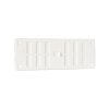 Nedco schuifrooster met schuif en gaas, ps, 165 x 60 mm, wit