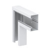 OBO plat hoekstuk, type Rapid 80 GK, pvc, 70 x 130 mm, wit 