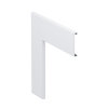 OBO deksel, voor plat hoekstuk, type Rapid 80 GK, pvc, 80 mm, wit 