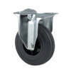 TENTE bokwiel, rubber, plaatbevestiging, 80 mm, type 3478PVR080P62, zwart 