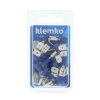Klemko kabelschoen met tab, vlak, geïsoleerd, mannelijk+vrouwelijk, 1,5 - 2,5 mm², blauw, 25 stuks 