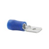 Klemko kabelschoen, vlak, geïsoleerd, mannelijk, 1,5 - 2,5 mm², blauw, blister à 25 stuks 