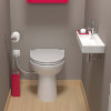 Sanibroyeur compact toilet, type Sanicompact C43, eco+, wit 