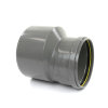 Verloopstuk, pvc, excentrisch, spie x manchet, grijs, SN4, 250 x 200 mm 