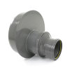 Verloopstuk, pvc, excentrisch, spie x manchet, grijs, SN4, 400 x 160 mm 