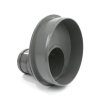 Verloopstuk, pvc, excentrisch, spie x manchet, grijs, SN4, 400 x 160 mm 