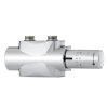 IMI Heimeier Multilux 4 Eclipse-set, thermostatisch regelelement Halo, 2 pijps, chroom 