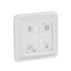 Itho zender t.b.v. centrale afzuigunit / woonhuisventilator, draadloos, type 5360150, wit 
