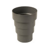 Ubbink rioolontspanning verloop, kunststof, zwart, 110 - 100 - 90 - 75 mm 