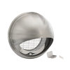 Nedco bolrooster met grofmazig gaas, rvs 304, rond, 200 mm, geborsteld rvs 304 
