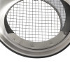 Nedco bolrooster met grofmazig gaas, rvs 304, rond, 200 mm, geborsteld rvs 304 