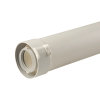 Ubbink UbiFit verlengbuis, concentrisch met klemband, pp, wit, 60/100 mm, l = 1950 mm 