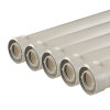 Ubbink UbiFit verlengbuis, concentrisch met klemband, pp, wit, 60/100 mm, l = 1950 mm 