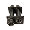 Ubbink muurdoorvoer, Rolux, 2-pijps, 2x 80 mm, h.o.h. 120 mm 
