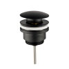 Clickwaste afvoerplug, laag model, mat zwart, 1¼" 