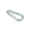 Karabijnhaak met geweersluiting, verzinkt, 40 x 4 mm 