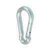 Karabijnhaak met geweersluiting, verzinkt, 80 x 8 mm 