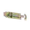 Schuifslot met slotoog en sluitlus, vlak, rvs, 120 mm 