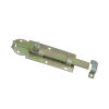 Schuifslot met lip en lus, vlak, geel verzinkt, 60 mm 